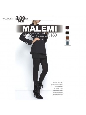 Колготки женские MALEMI Micro Velour 180 цвет чёрный (nero)